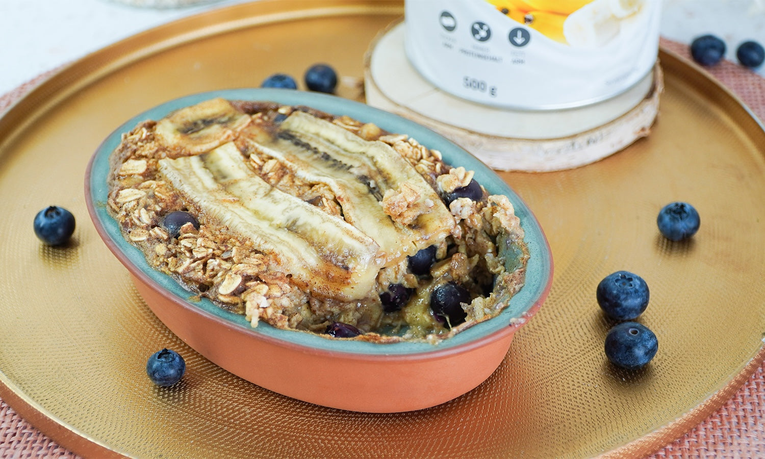 Bananen-Blaubeer-Brei