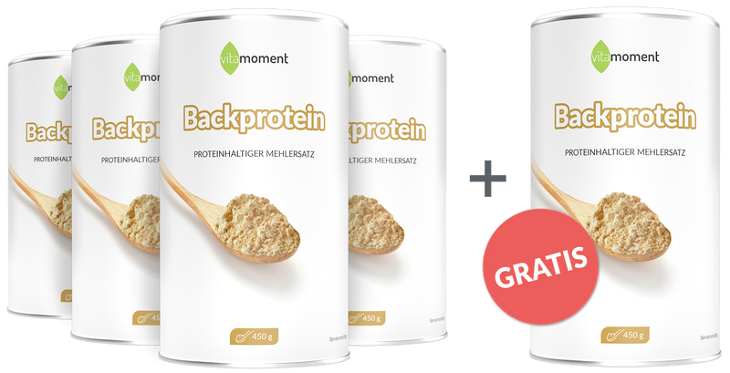 Backprotein - Vorteilspaket 4+1 - VitaMoment Produkt