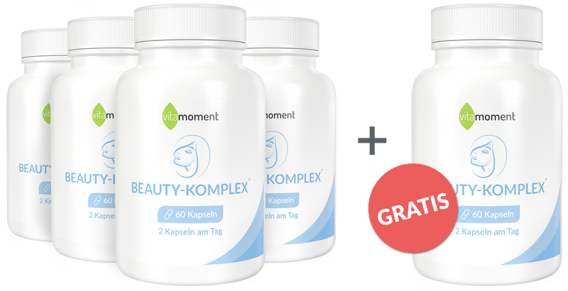 Beauty-Komplex - Vorteilspaket 4+1 - VitaMoment Produkt