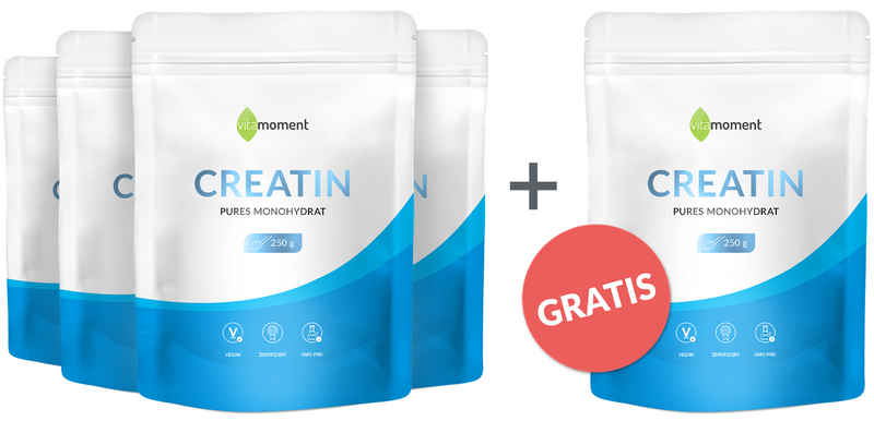 Creatin - Vorteilspaket 4+1 - VitaMoment Produkt