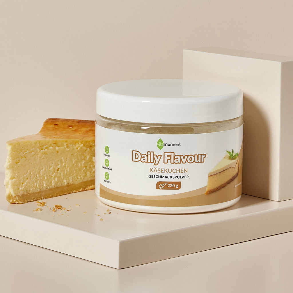 Daily Flavour Geschmackspulver - Käsekuchen, 220g - VitaMoment Produkt