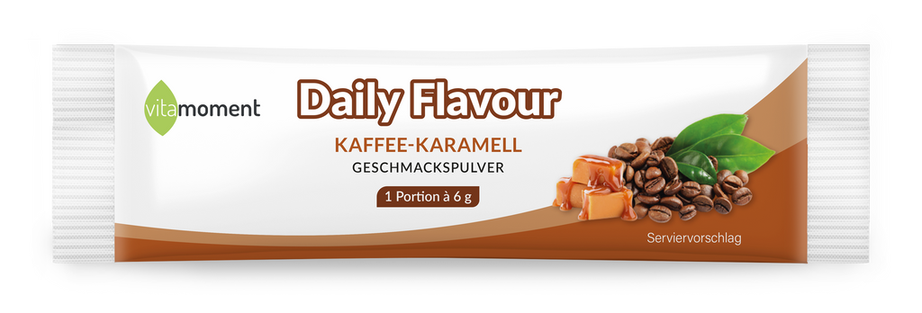 Daily Flavour Geschmackspulver - Kaffee-Karamell, 6g (Probe) - VitaMoment Produkt