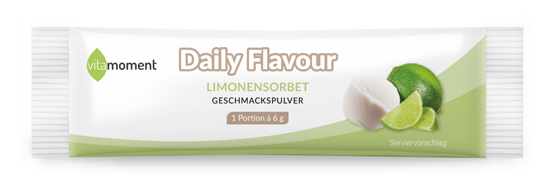 Daily Flavour Geschmackspulver - Limonensorbet, 6g (Probe) - VitaMoment Produkt