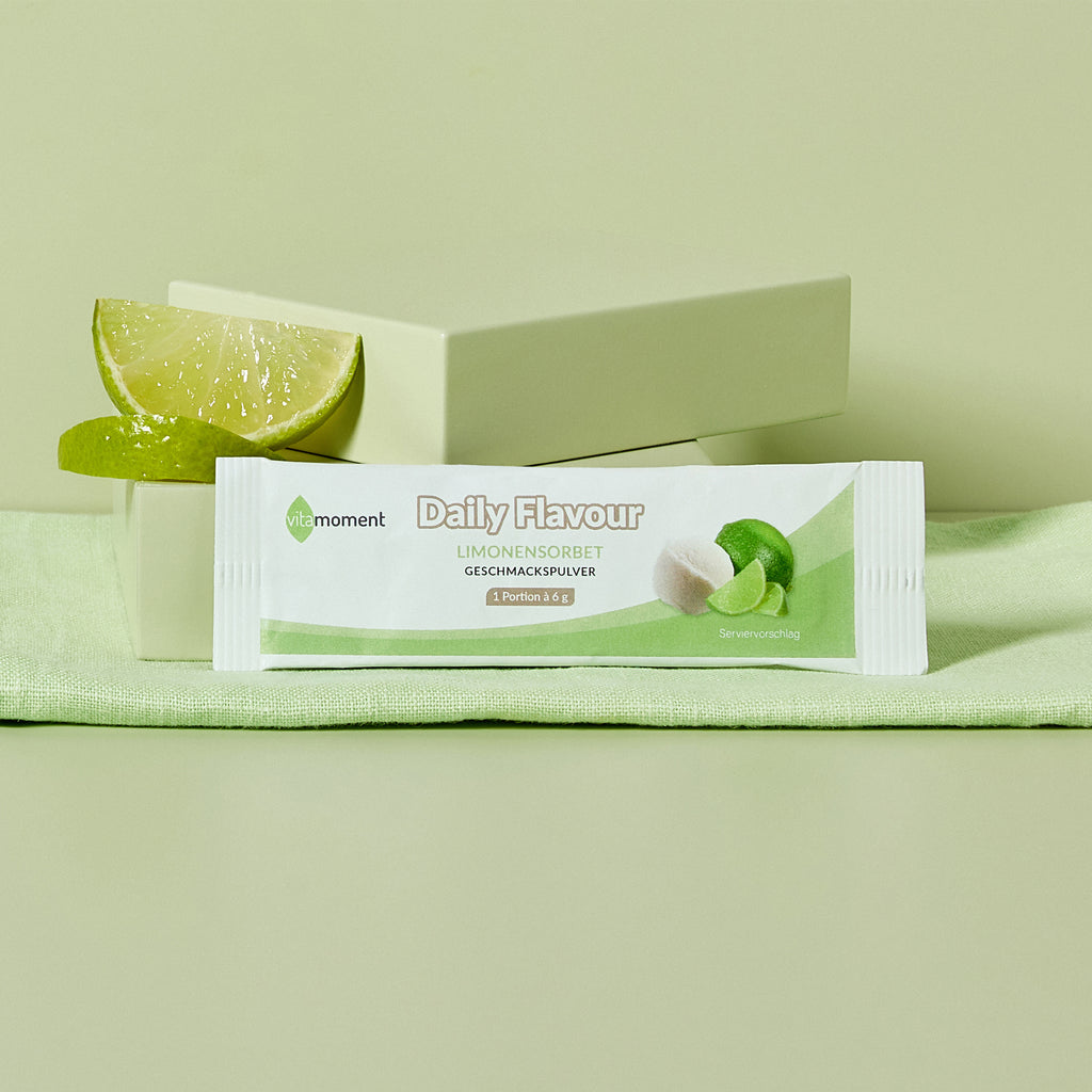 Daily Flavour Geschmackspulver - Limonensorbet, 6g (Probe) - VitaMoment Produkt