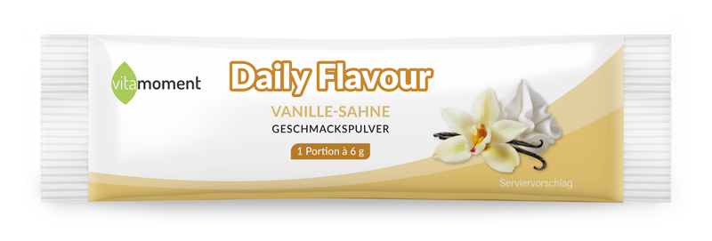Daily Flavour Geschmackspulver - Vanille-Sahne, 6g (Probe) - VitaMoment Produkt
