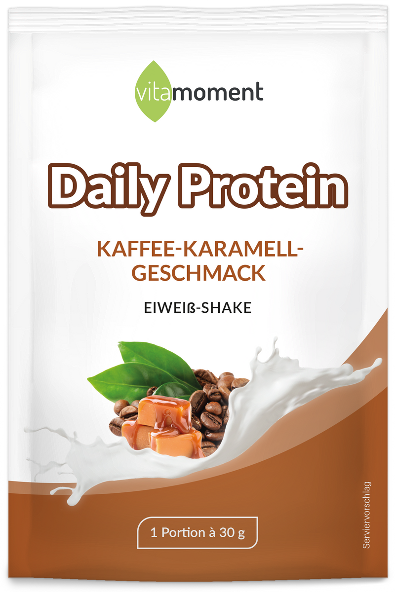 Daily Protein Probe (Club) - Kaffee-Karamell - VitaMoment Produkt