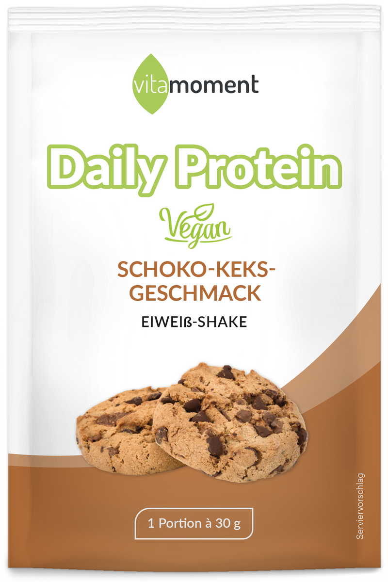 Daily Protein Shake Vegan - Schoko-Keks, 30g (Probe) - VitaMoment Produkt