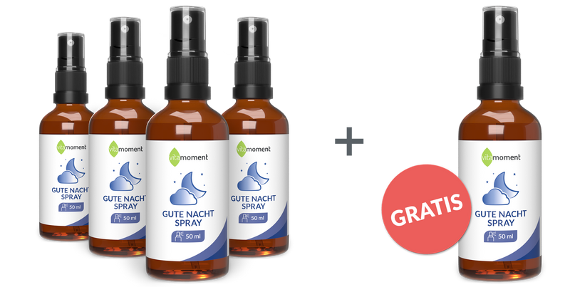 Gute Nacht Spray - Vorteilspaket 4+1 - VitaMoment Produkt