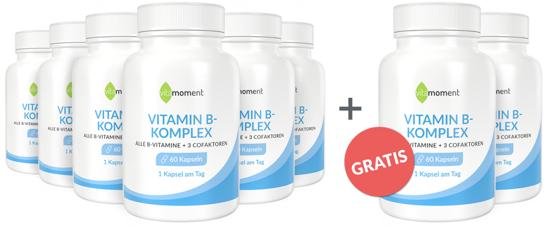 Vitamin-B-Komplex - Vorteilspaket 6+2 - VitaMoment Produkt