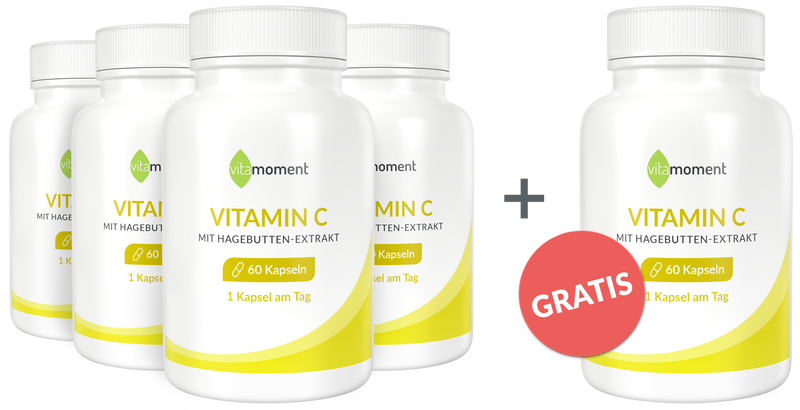 Vitamin C - Vorteilspaket 4+1 - VitaMoment Produkt