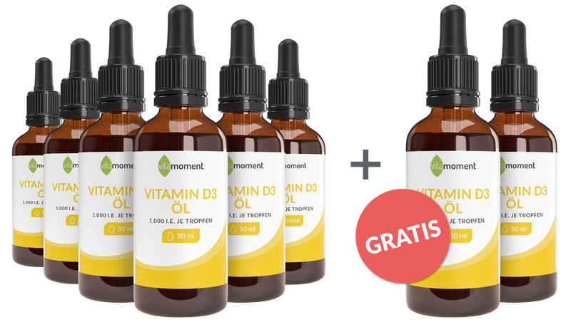 Vitamin D3 - Vorteilspaket 6+2 - VitaMoment Produkt