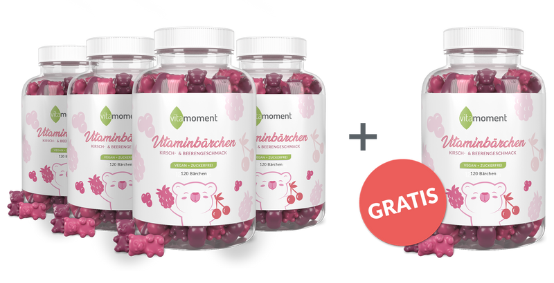 Vitaminbärchen - Vorteilspaket 4+1 - VitaMoment Produkt