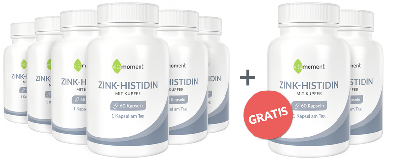 Zink-Histidin - Vorteilspaket 6+2 - VitaMoment Produkt