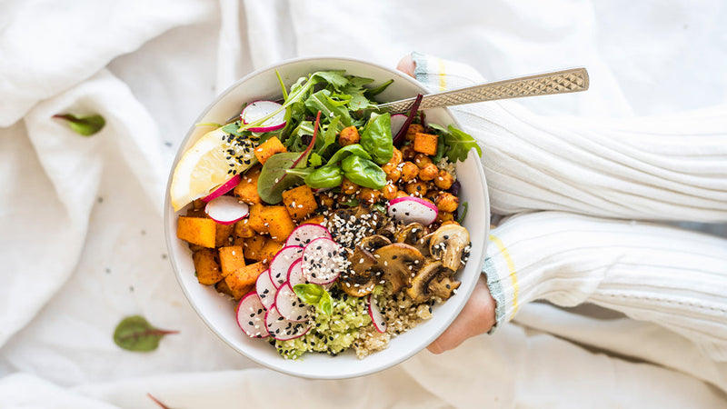 Eine vegetarische Bowl