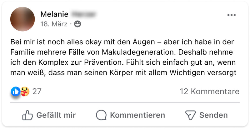 Augen facebook melanie
