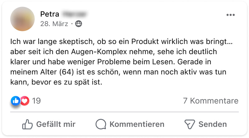 Augen facebook petra