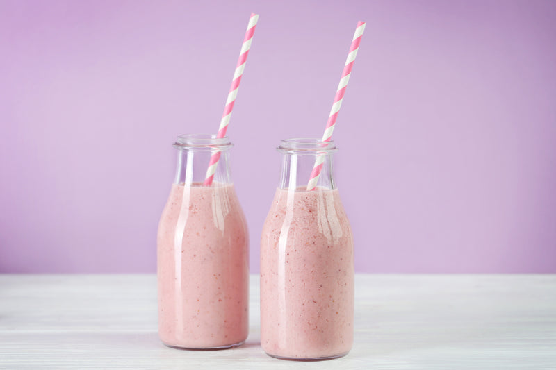 Eiweißshake mit Quark und Beeren