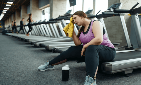 Erschöpft vom Training