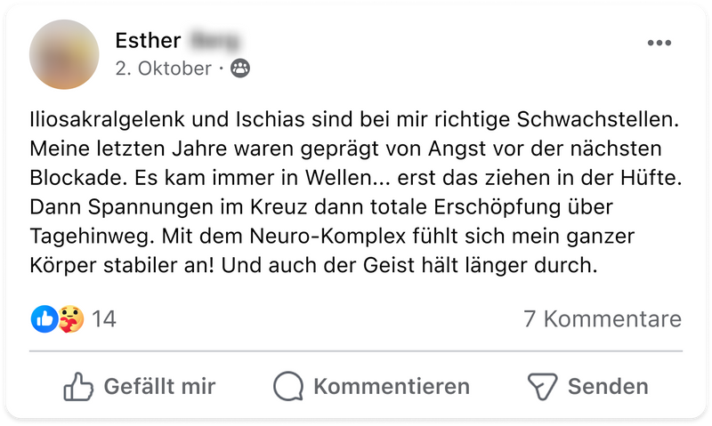 Neuro iliosakralgelenk esther