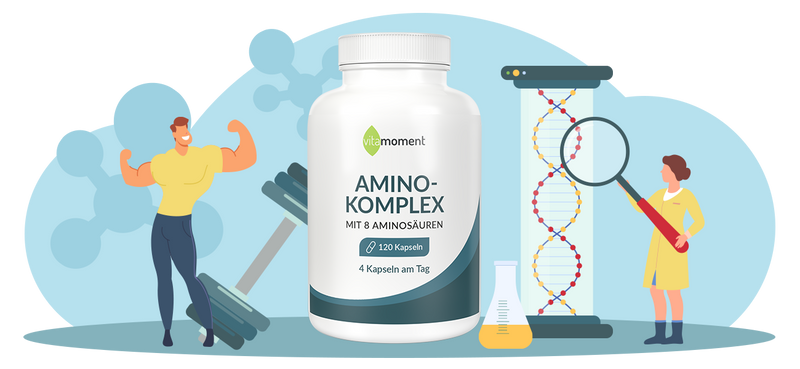 Sp amino illustration und produkt