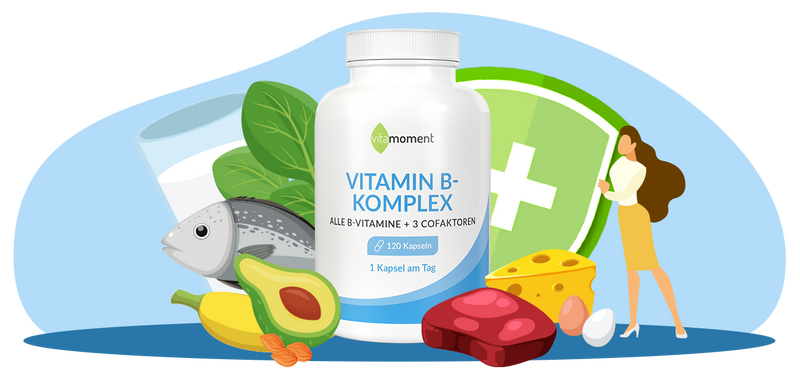 Sp vitamin b komplex illustration und produkt