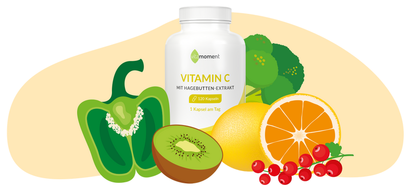 Sp vitamin c illustration und produkt 1