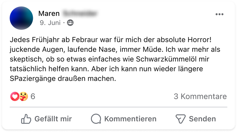 Schwarzkummel allergie maren
