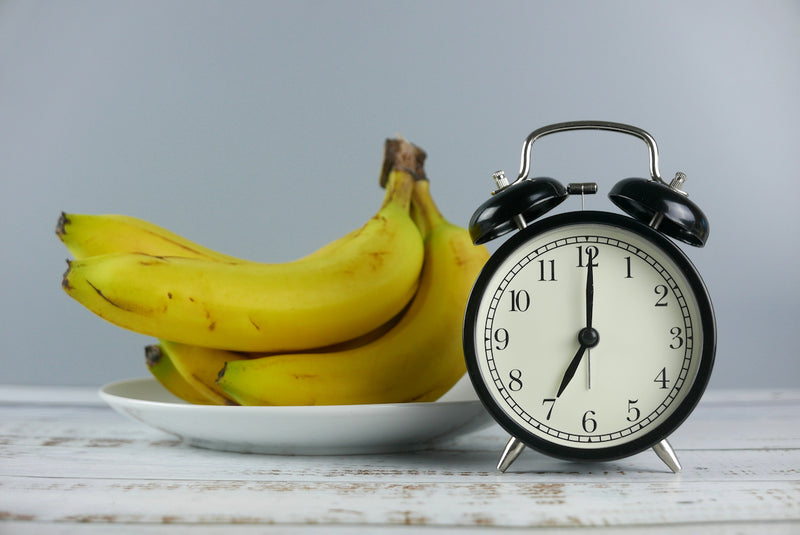 Uhr und Bananen