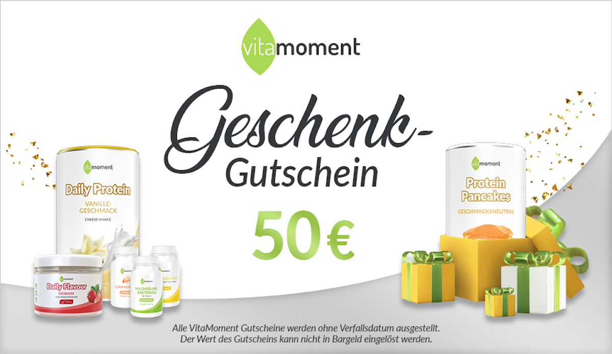 Geschenkgutschein für den VitaMoment-Shop