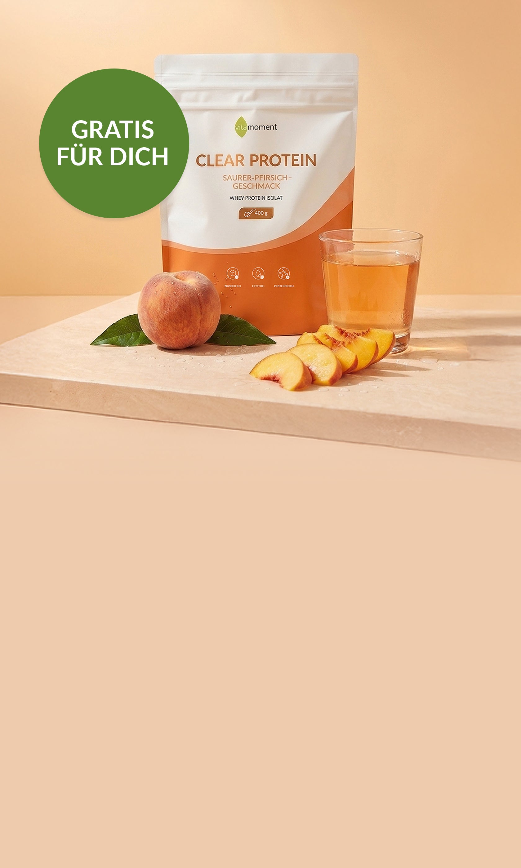 Vm start clear protein aktion shop header mobile