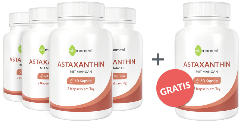 Astaxanthin - Vorteilspaket 4+1 - VitaMoment Produkt