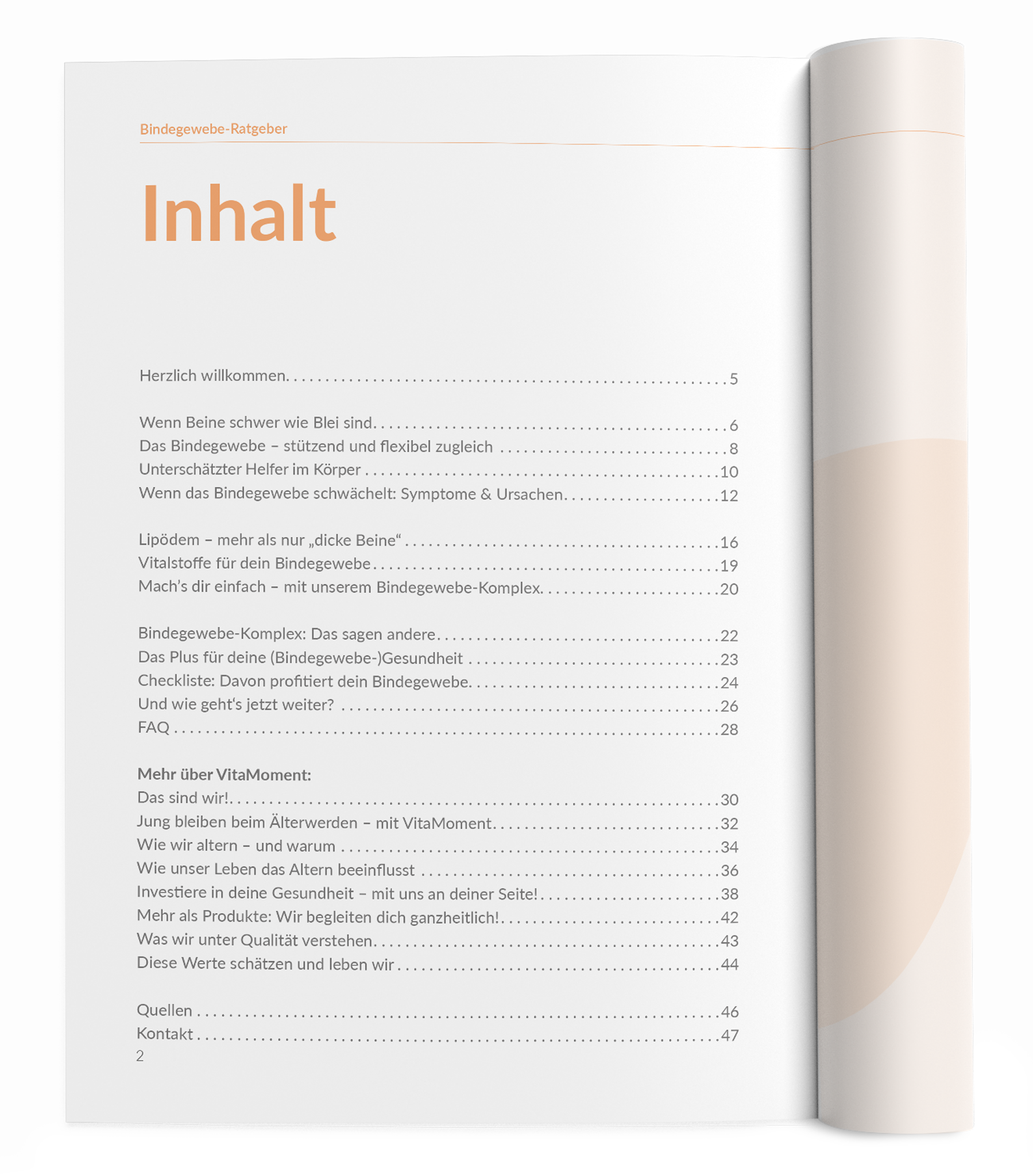 Bindegewebe-Ratgeber - VitaMoment Produkt