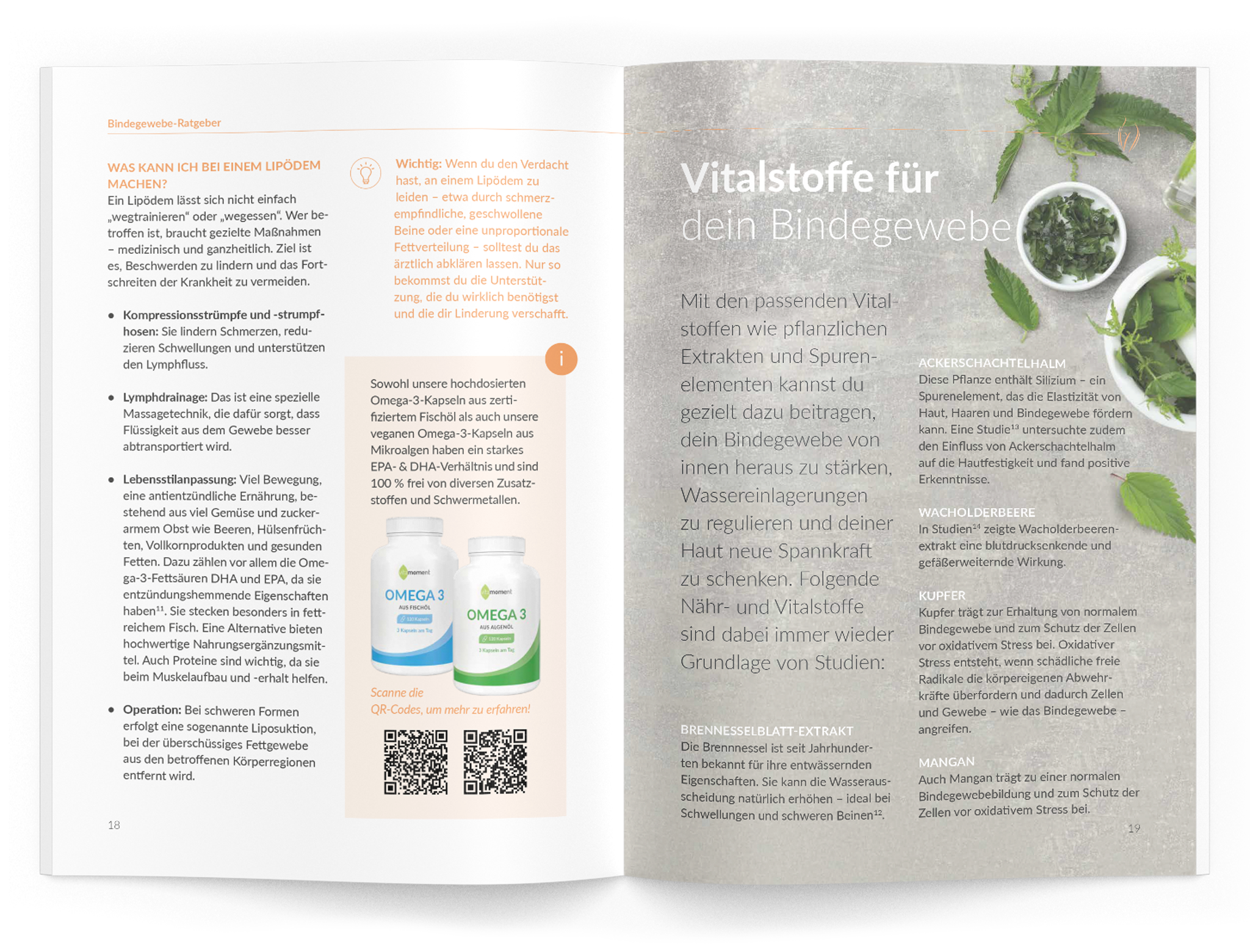Bindegewebe-Ratgeber - VitaMoment Produkt