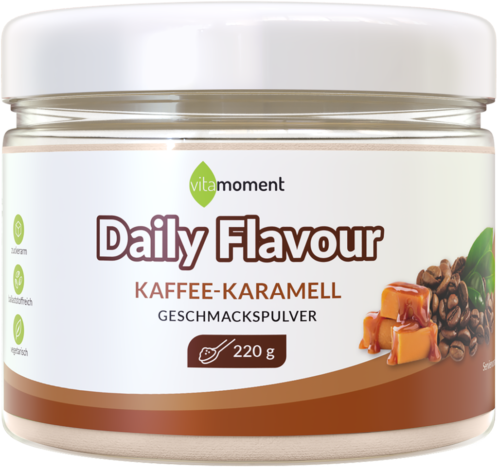 Daily Flavour Geschmackspulver (Club) - Kaffee-Karamell - VitaMoment Produkt