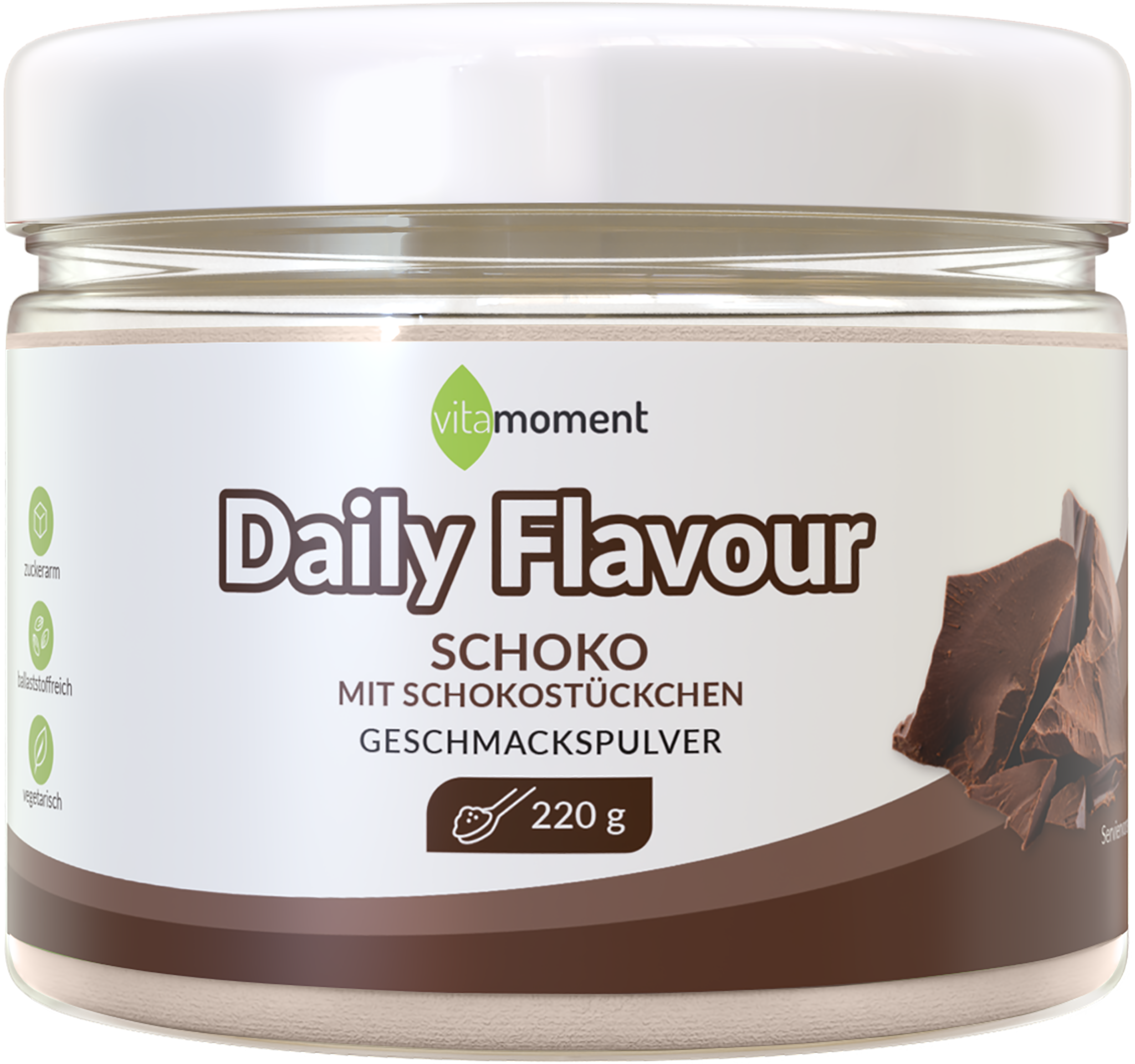 Daily Flavour Geschmackspulver (Club) - Schoko - VitaMoment Produkt