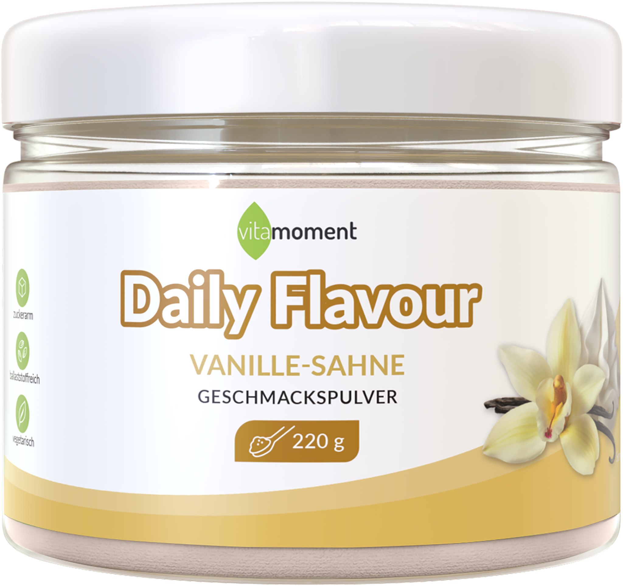 Daily Flavour Geschmackspulver (Club) - Vanille-Sahne - VitaMoment Produkt