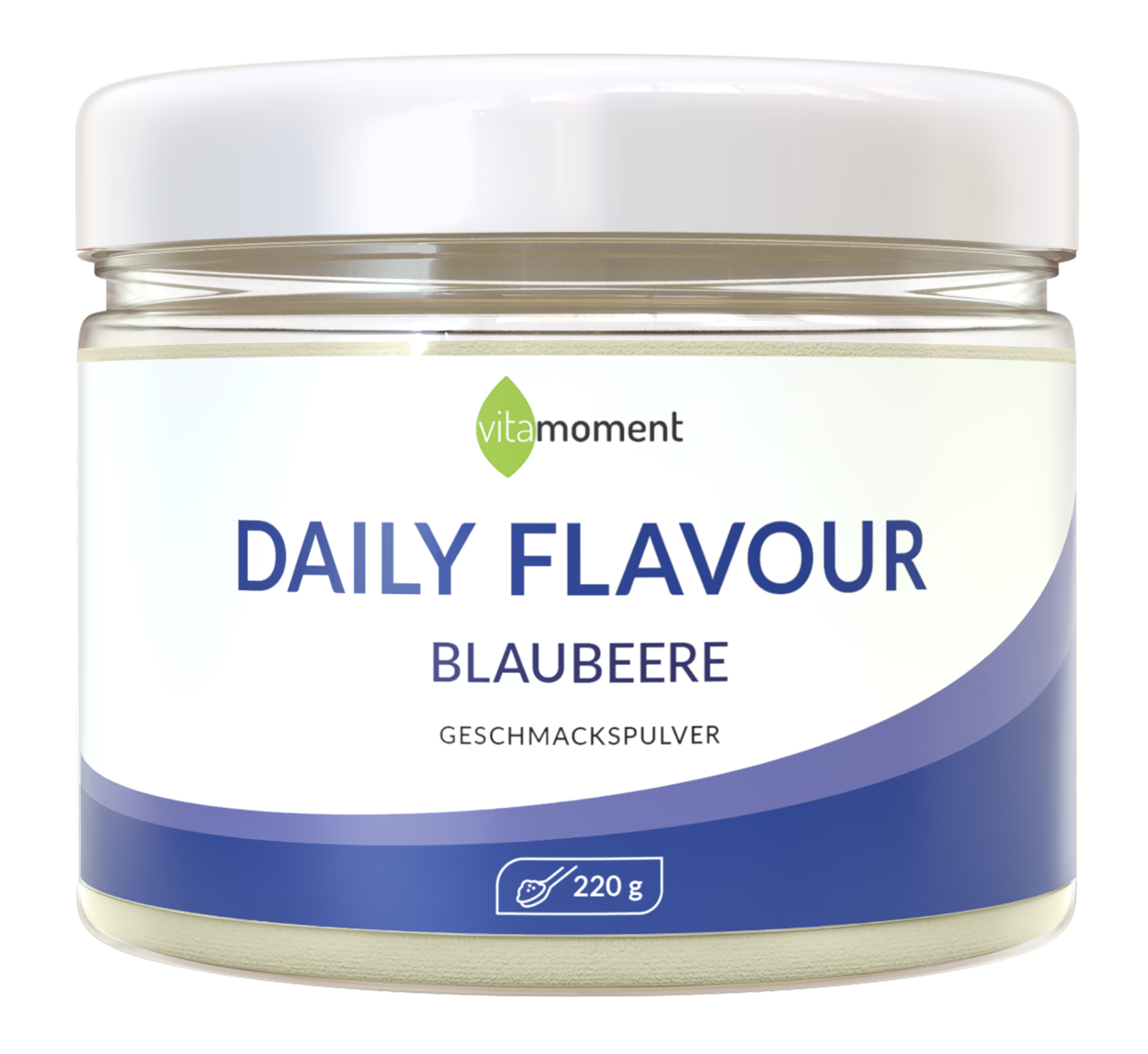 Daily Flavour Geschmackspulver - Blaubeer, 220g - VitaMoment Produkt