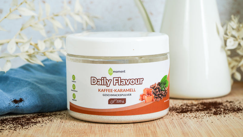 Daily Flavour Geschmackspulver - Kaffee-Karamell, 220g - VitaMoment Produkt