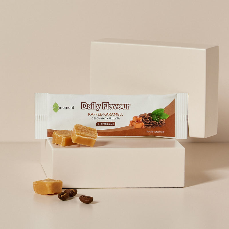 Daily Flavour Geschmackspulver - Kaffee-Karamell, 6g (Probe) - VitaMoment Produkt