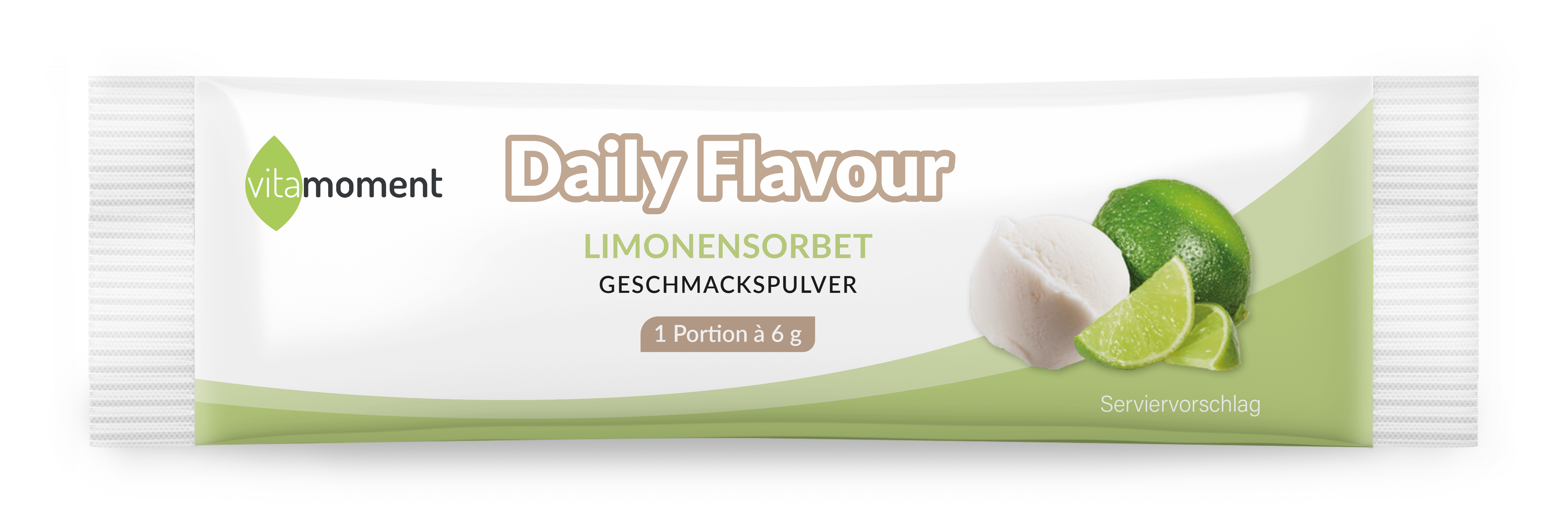 Daily Flavour Geschmackspulver - Limonensorbet, 6g (Probe) - VitaMoment Produkt