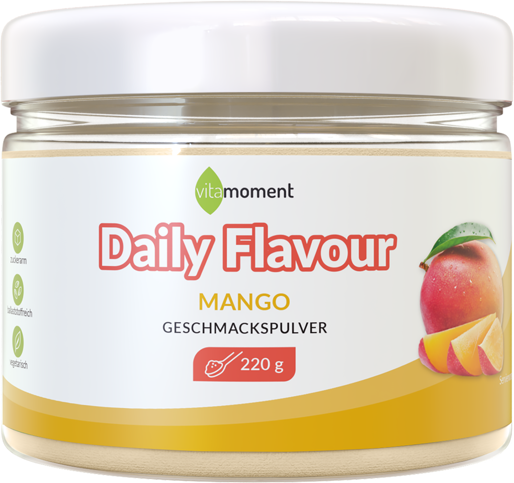 Daily Flavour Geschmackspulver - Mango, 220g - VitaMoment Produkt