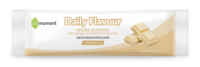 Daily Flavour Geschmackspulver - Weiße Schoko, 6g (Probe) - VitaMoment Produkt
