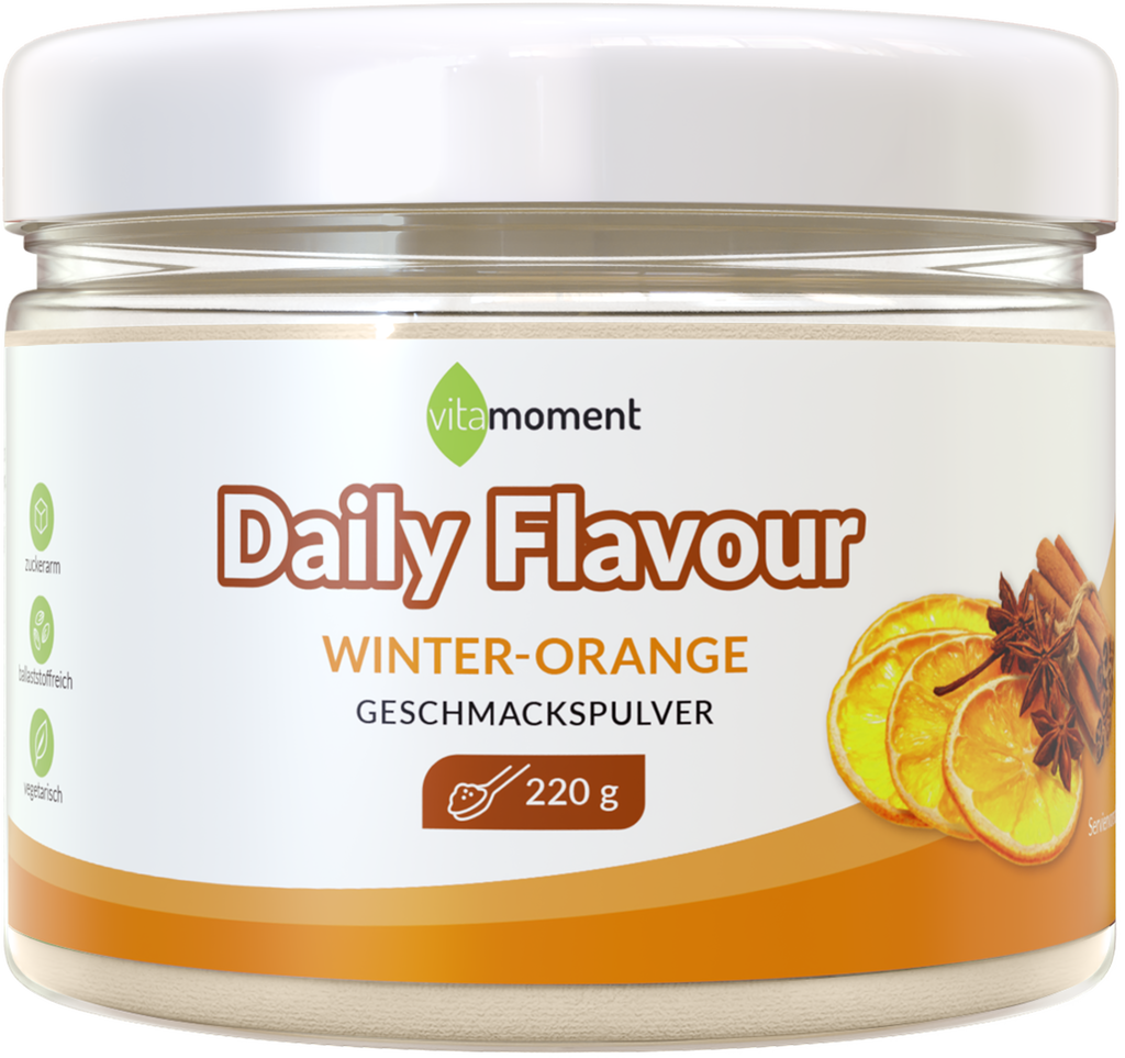 Daily Flavour Geschmackspulver - Winter-Orange, 220g - VitaMoment Produkt