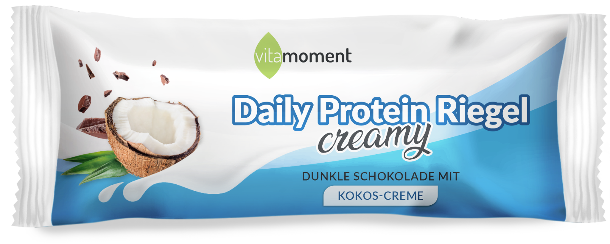 Daily Protein Riegel Creamy - Dunkle Schoko Kokos, Einzeln (40g) - VitaMoment Produkt