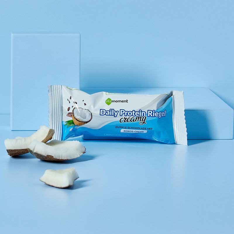 Daily Protein Riegel Creamy - 1:Dunkle Schoko Kokos - VitaMoment Produkt