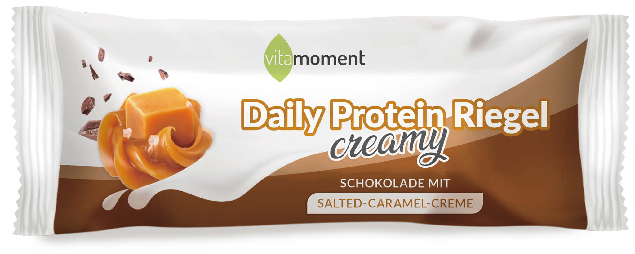Daily Protein Riegel Creamy - Schoko Salted Caramel, Einzeln (40g) - VitaMoment Produkt
