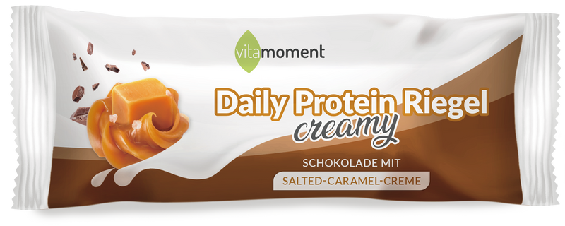 Daily Protein Riegel Creamy - Schoko Salted Caramel, Einzeln (40g) - VitaMoment Produkt