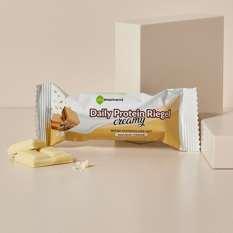 Daily Protein Riegel Creamy - 1:Weiße Schoko Nougat - VitaMoment Produkt