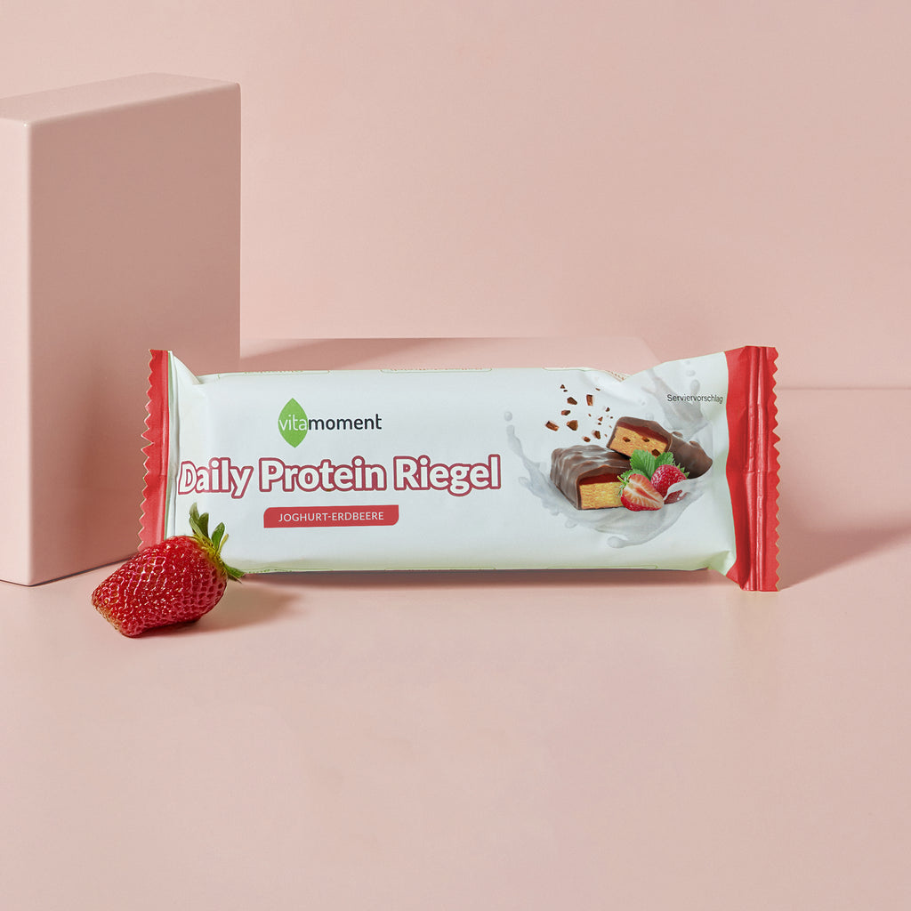 Daily Protein Riegel - 1:Joghurt-Erdbeere - VitaMoment Produkt