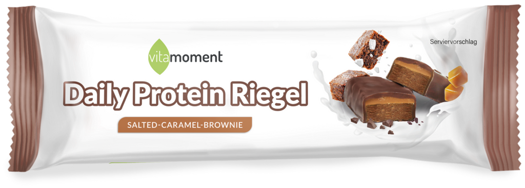 Daily Protein Riegel - Salted-Caramel-Brownie, Einzeln (50g) - VitaMoment Produkt